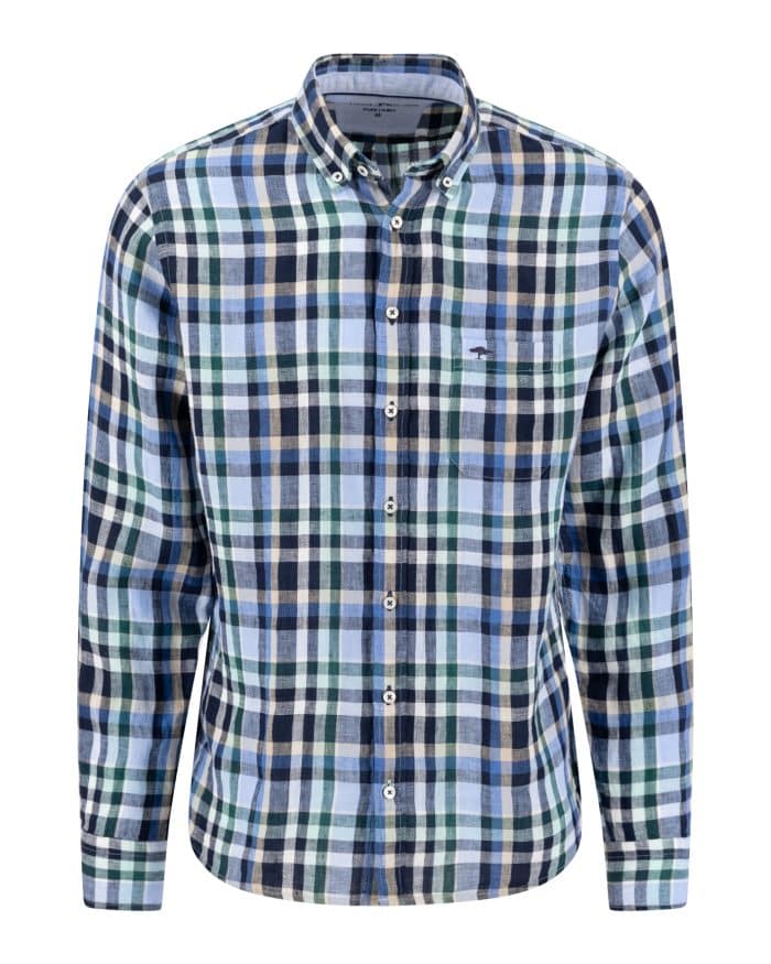 Fynch Hatton Linen Check Shirt