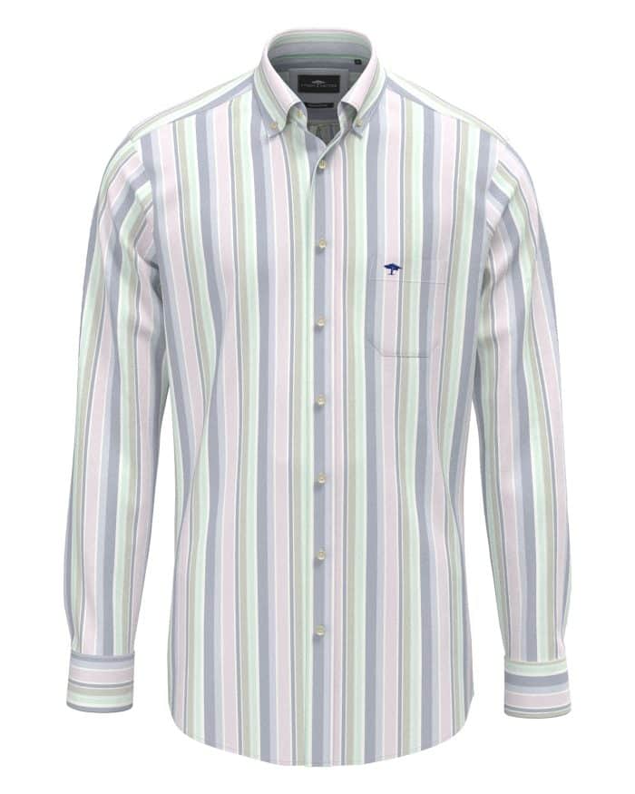 Fynch Hatton Washed Oxford Stripe Shirt
