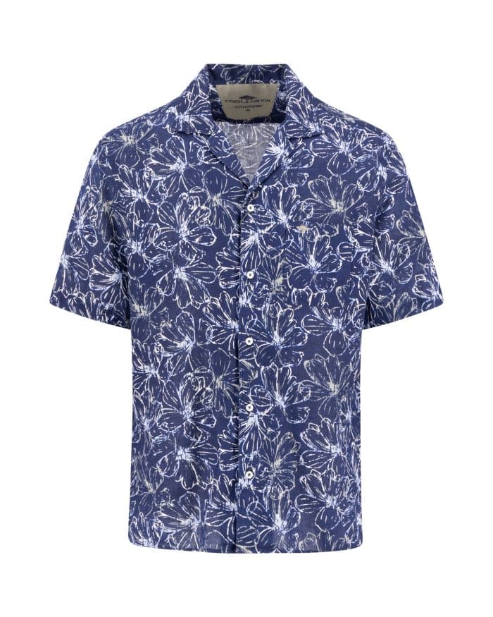 Fynch Hatton Cotton/Linen SS Shirt