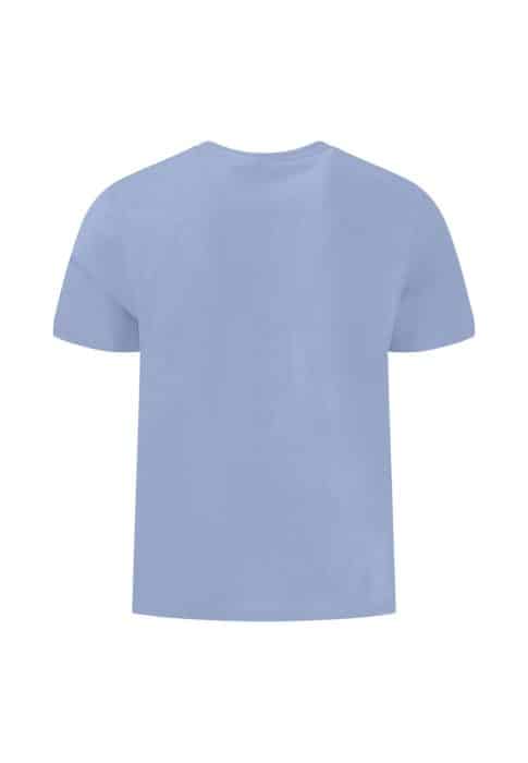 Light blue short-sleeve T-shirt shown from the back against a white background. The shirt has a classic fit with no visible designs or logos.