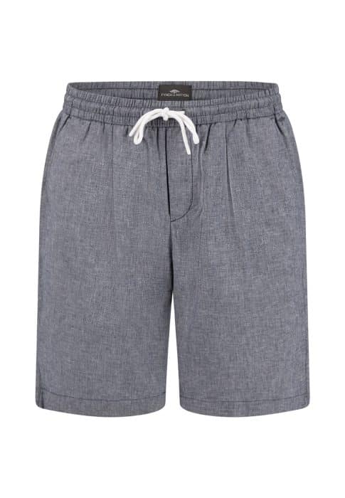 Grey drawstring shorts with an elasticated waistband and side pockets, displayed on a white background. The shorts have a simple, casual design suitable for everyday wear.