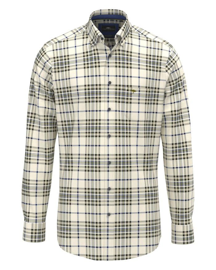 Fynch Hatton Herringbone Check Shirt
